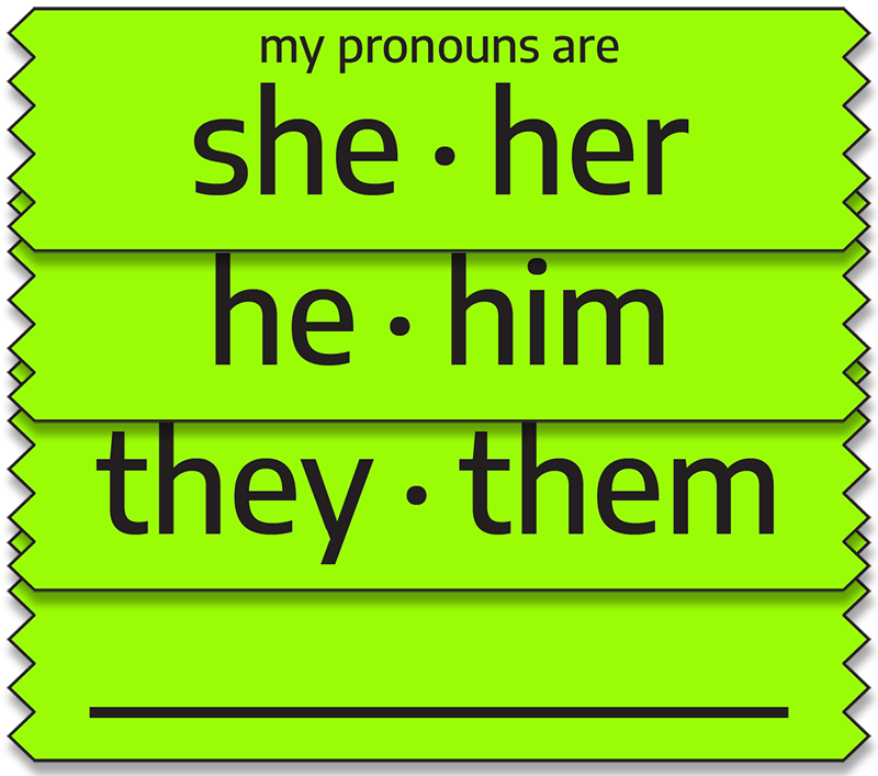 Pronoun Ribbons